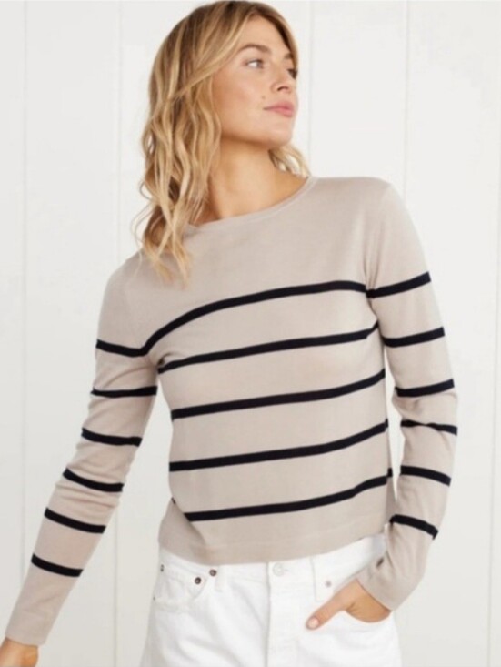 Jenni Kayne Sweaters - Jenni Kayne Mercer 100% Merino Wool Sweater Small *Flawed* TLC Flawed Luxury